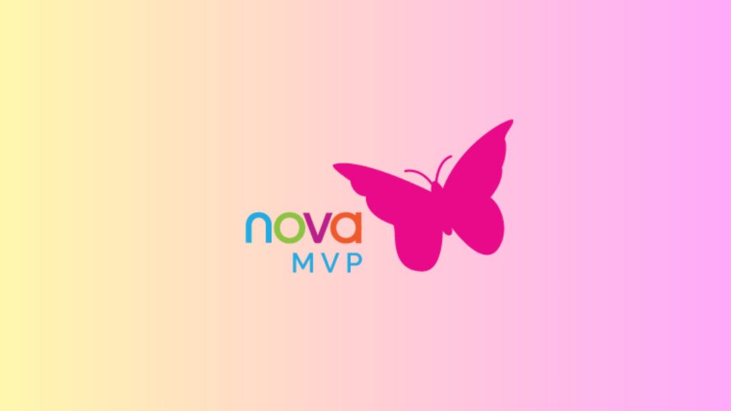 what is a NOVA MVP, logo with a butterfly, it is a video training for pharmacists, caregivers and HME retailers